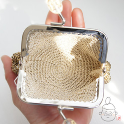 Ba-ba handmade Beads crochet coinpurse No.1404 第9張的照片