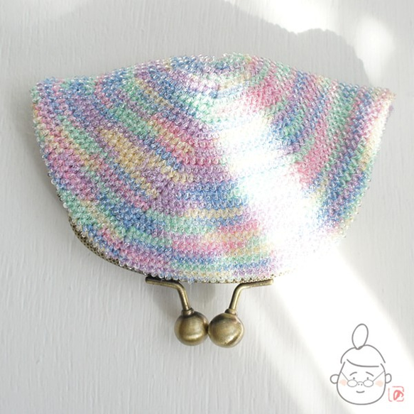 Ba-ba handmade Seedbeads crochet pouch No.1403 第1張的照片