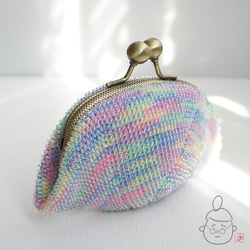 Ba-ba handmade Seedbeads crochet pouch No.1403 第7張的照片