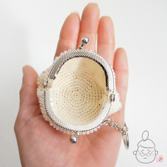 Ba-ba handmade Seedbeads crochet coincase No.1398 第6張的照片