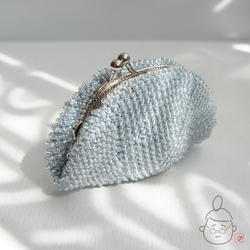 Ba-ba handmade Beads crochet pouch No.1438 第4張的照片