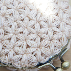 Ba-ba handmade Jasmine Stitch crochet coinpurse No.C1394 第2張的照片