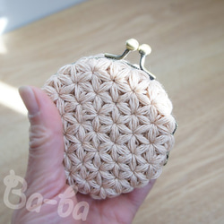 Ba-ba handmade Jasmine Stitch crochet coinpurse No.C1394 第3張的照片