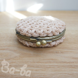 Ba-ba handmade Jasmine Stitch crochet coinpurse No.C1394 第4張的照片