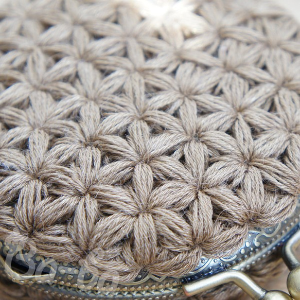 Ba-ba handmade Jasmine Stitch crochet coinpurse No.C1396 第2張的照片