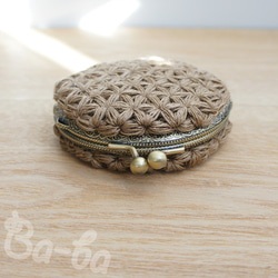 Ba-ba handmade Jasmine Stitch crochet coinpurse No.C1396 第3張的照片