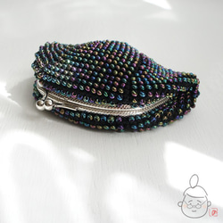 Ba-ba handmade Beads crochet pouch No.1440 第2張的照片