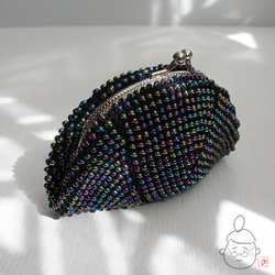 Ba-ba handmade Beads crochet pouch No.1440 第3張的照片