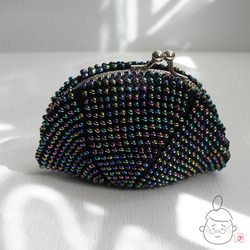 Ba-ba handmade Beads crochet pouch No.1440 第4張的照片