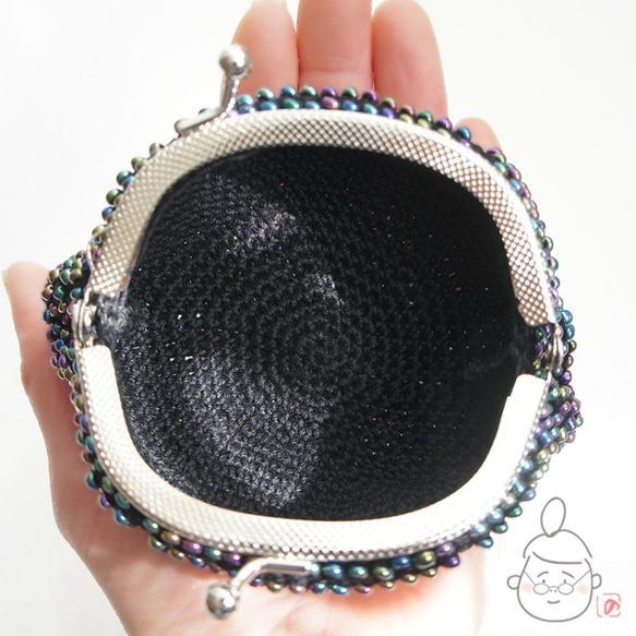 Ba-ba handmade Beads crochet pouch No.1440 第8張的照片