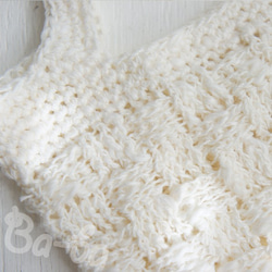 Ba-ba handmade Pattern knitted multi tote bag No.MB7 第2張的照片