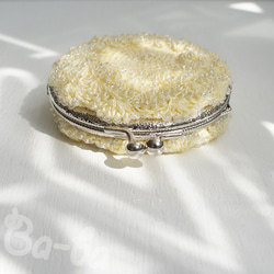 Ba-ba handmade Crochet round pouch  No.C1427 第3張的照片
