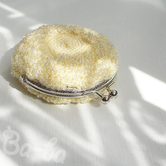 Ba-ba handmade Crochet round pouch  No.C1427 第4張的照片