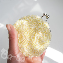 Ba-ba handmade Crochet round pouch  No.C1427 第5張的照片