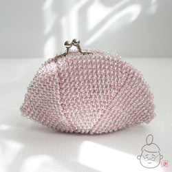 Ba-ba handmade Beads crochet pouch No.1439 第1張的照片
