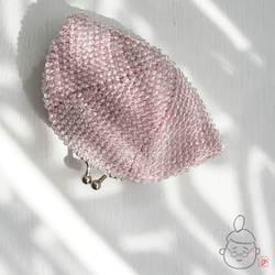 Ba-ba handmade Beads crochet pouch No.1439 第3張的照片