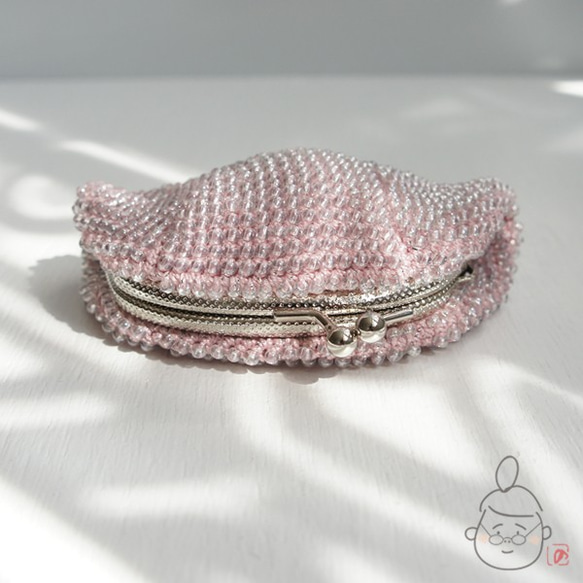 Ba-ba handmade Beads crochet pouch No.1439 第5張的照片