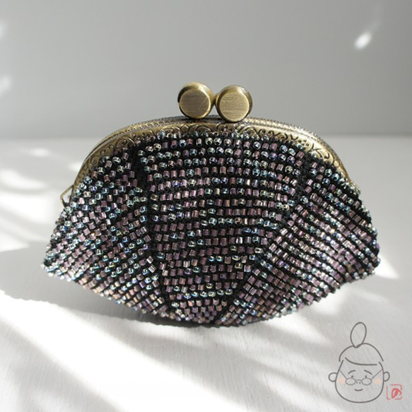 Ba-ba handmade Seedbeads crochet coinpurse No.1423 第5張的照片