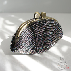 Ba-ba handmade Seedbeads crochet coinpurse No.1423 第6張的照片