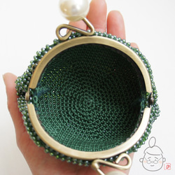 Ba-ba handmade Beads crochet pouch No.1441 第7張的照片