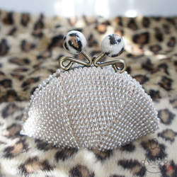 Ba-ba handmade Beads crochet coinpurse No.1386 第5張的照片