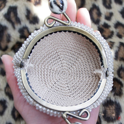 Ba-ba handmade Beads crochet coinpurse No.1386 第8張的照片