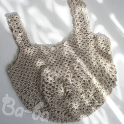 Ba-ba handmade Openwork knitting multi bag No.MB12 第1張的照片