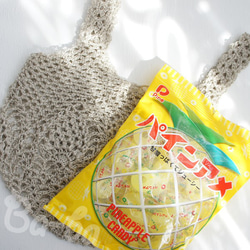 Ba-ba handmade Openwork knitting multi bag No.MB12 第5張的照片