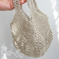 Ba-ba handmade Openwork knitting multi bag No.MB12 第9張的照片