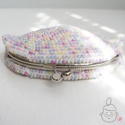 Ba-ba handmade Beads crochet pouch No.1445 第3張的照片