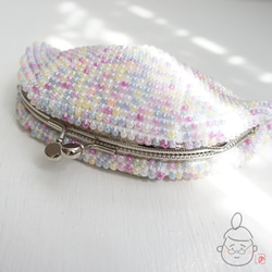 Ba-ba handmade Beads crochet pouch No.1445 第4張的照片