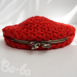 Ba-ba handmade Jasmine Stitch crochet pouch No.C1437 第3張的照片