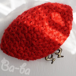 Ba-ba handmade Jasmine Stitch crochet pouch No.C1437 第6張的照片