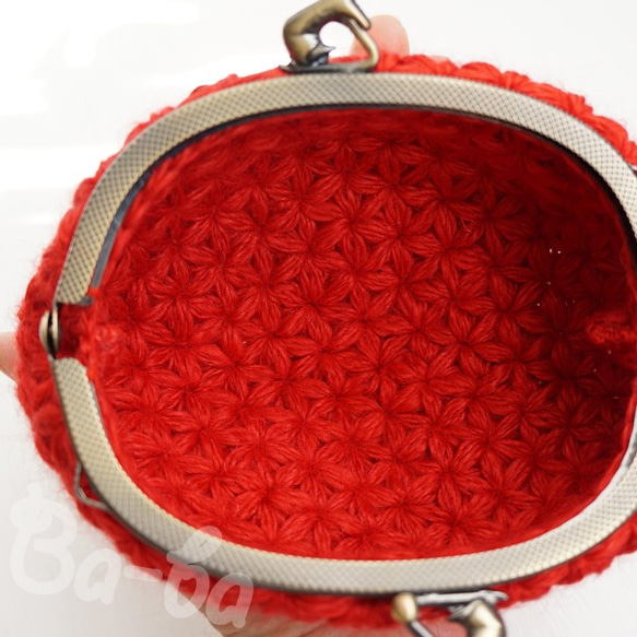 Ba-ba handmade Jasmine Stitch crochet pouch No.C1437 第8張的照片