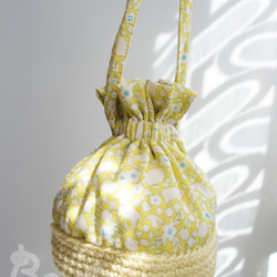 Ba-ba handmade mini drawstring bag  No.K30 第9張的照片