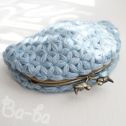 Ba-ba handmade Jasmine Stitch crochet pouch No.C1436 第1張的照片