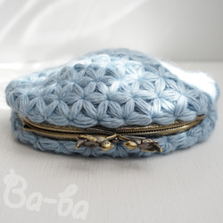 Ba-ba handmade Jasmine Stitch crochet pouch No.C1436 第3張的照片