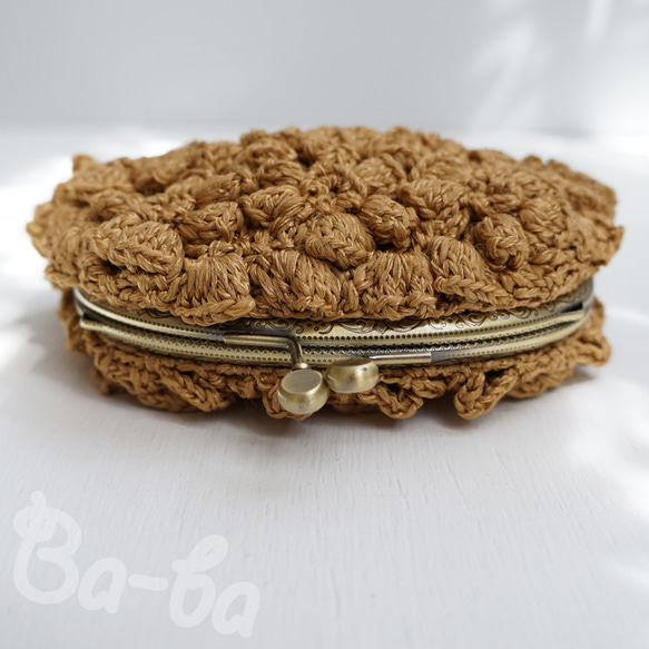 Ba-ba handmade Poppy puff knitting pouch  No.C1452 第3張的照片