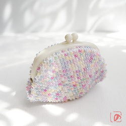 Ba-ba handmade Beads crochet pouch No.1452 第4張的照片