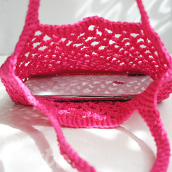 Ba-ba handmade Net knitting multi tote bag No.MB8 第4張的照片