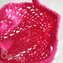 Ba-ba handmade Net knitting multi tote bag No.MB8 第5張的照片