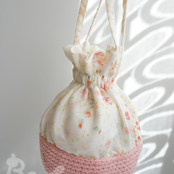 Ba-ba handmade mini drawstring bag  No.K22 第9張的照片