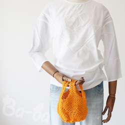 Ba-ba handmade Openwork knitting multi bag No.MB15 第10張的照片