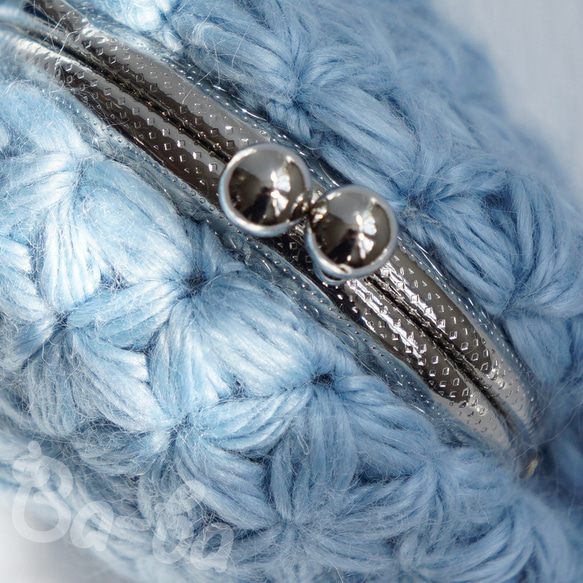 Ba-ba handmade Jasmine Stitch crochet mini-coinpurse No.C144 第2張的照片
