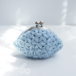 Ba-ba handmade Jasmine Stitch crochet mini-coinpurse No.C144 第3張的照片
