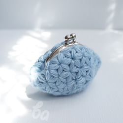 Ba-ba handmade Jasmine Stitch crochet mini-coinpurse No.C144 第4張的照片