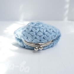 Ba-ba handmade Jasmine Stitch crochet mini-coinpurse No.C144 第5張的照片