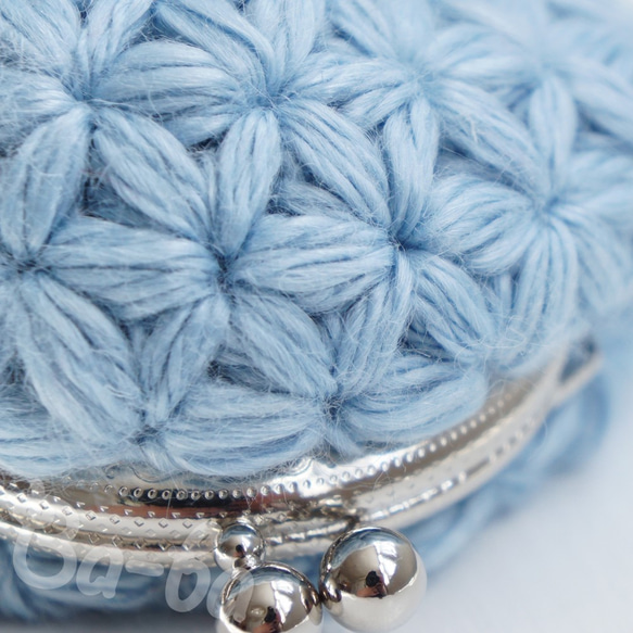 Ba-ba handmade Jasmine Stitch crochet mini-coinpurse No.C144 第7張的照片