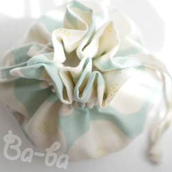 Ba-ba handmade mini drawstring bag  No.K39 第2張的照片