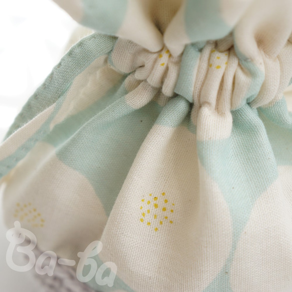 Ba-ba handmade mini drawstring bag  No.K39 第6張的照片